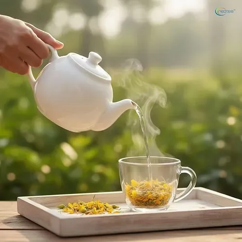 Neotea Dry Flower Avarampoo | Aavartaki | Tarwar Natural Sun-Dried