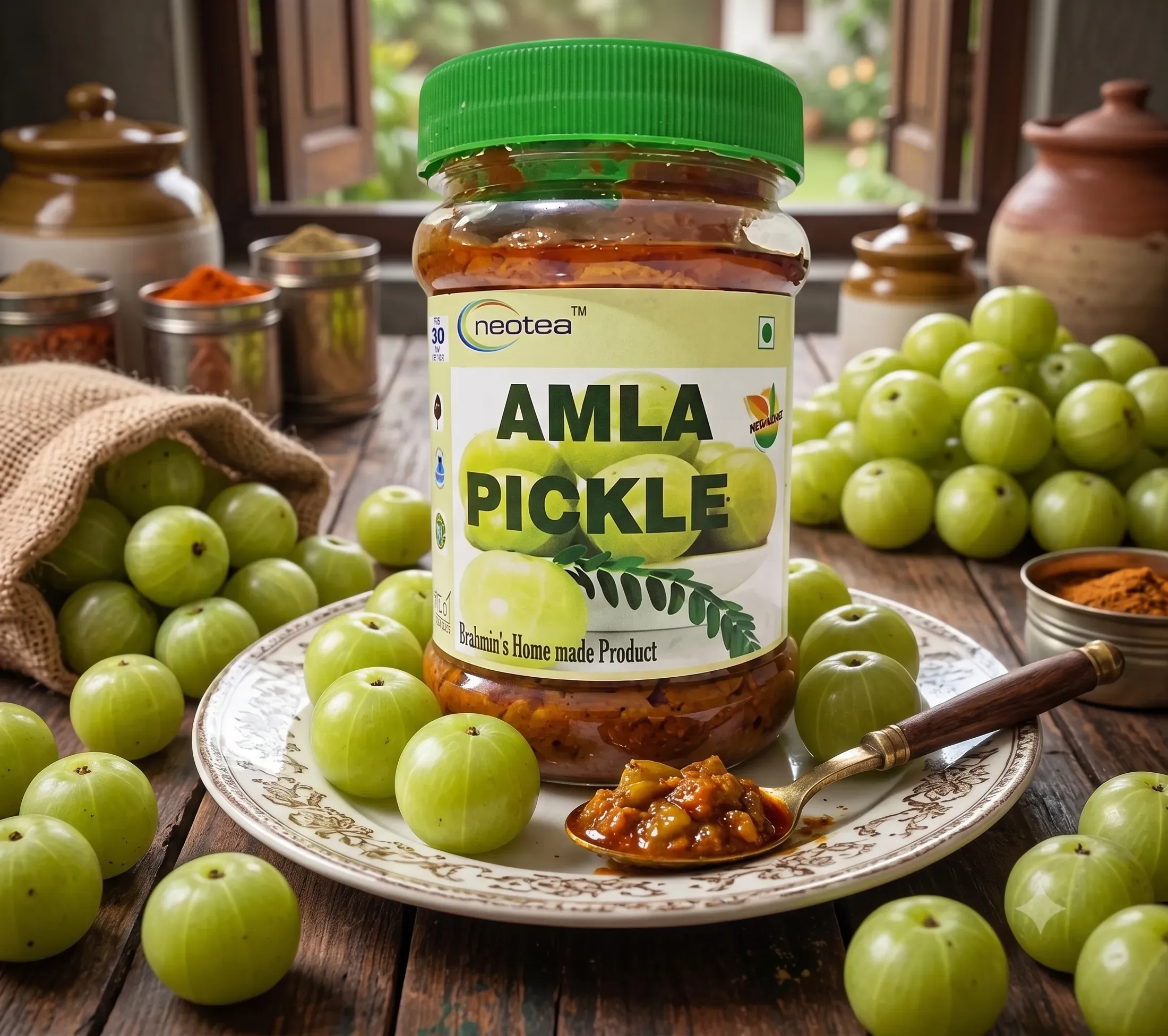 Homemade Kerala Amla Pickle – Nellikai Urugai Karaunda/Gooseberry 300 gm