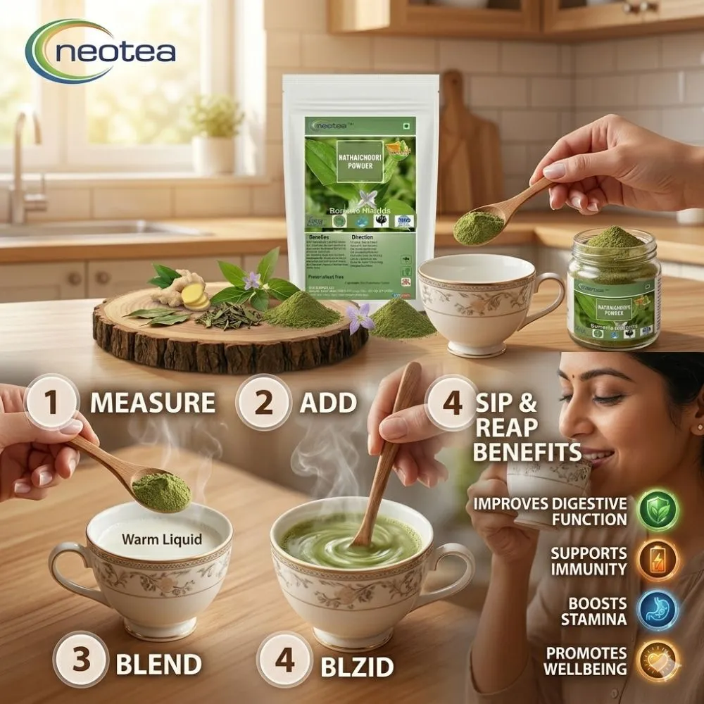 Neotea Nathaichoori Powder | Borreria Articularis Herbal Powder | Traditional Herb | Natural Plant Powder