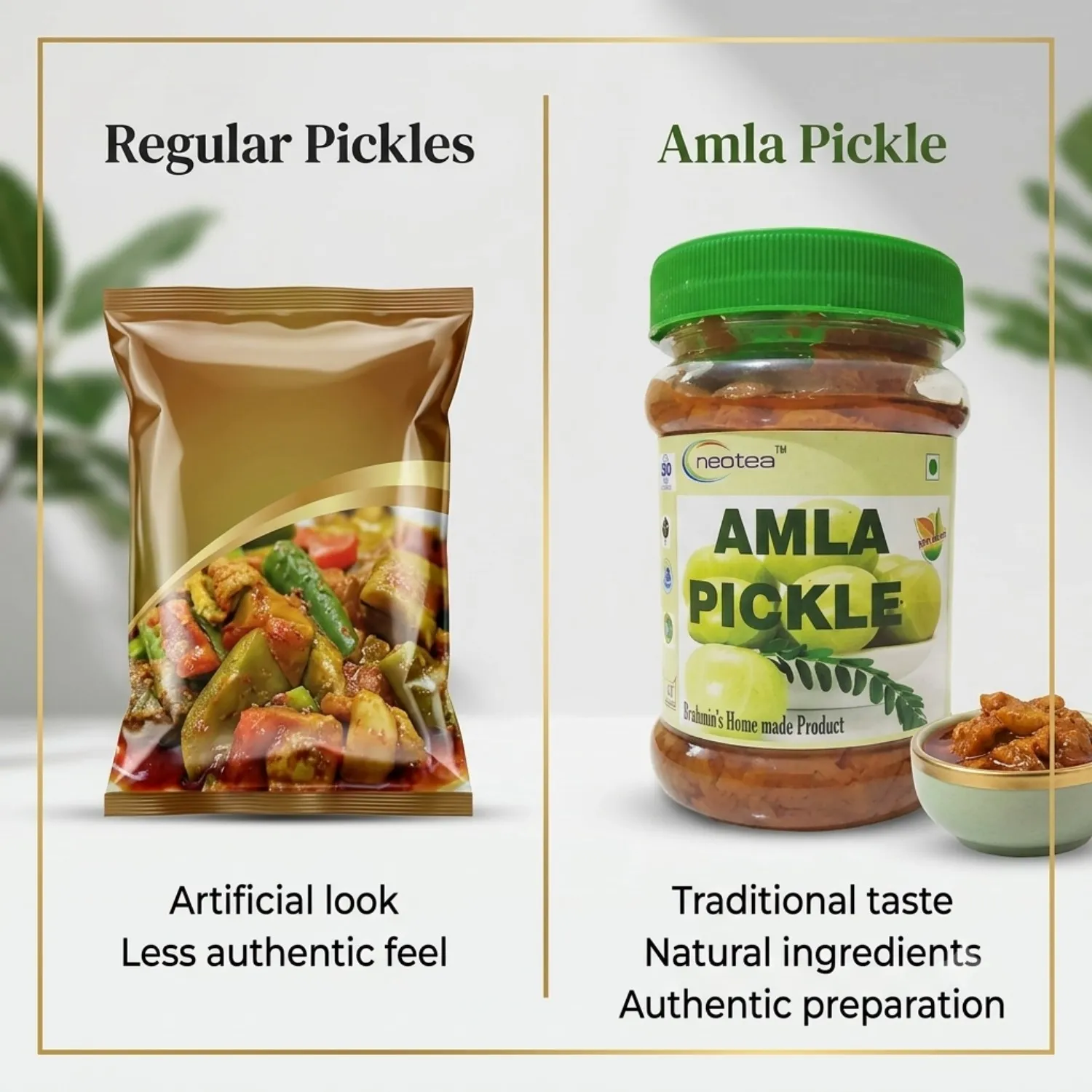 Neotea Homemade Amla Pickle | Indian Gooseberry Pickle | Traditional Amla Pickle | Tangy and Spicy Pickle