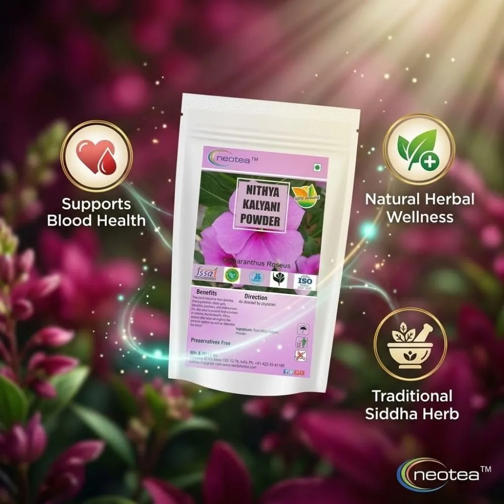 Nithya Kalyani Powder | Traditional Herbal Powder | Finely Ground Plant-Based Ingredient