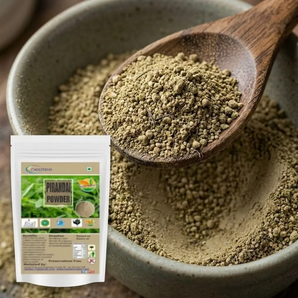 Pure Natural Pirandai Powder | Veldt Grape Powder | Supports Bone & Joint Health | Aid Digestion & Gut Wellness | Traditional Herbal Supplement for Men & Women | 100% Natural & Chemical-Free