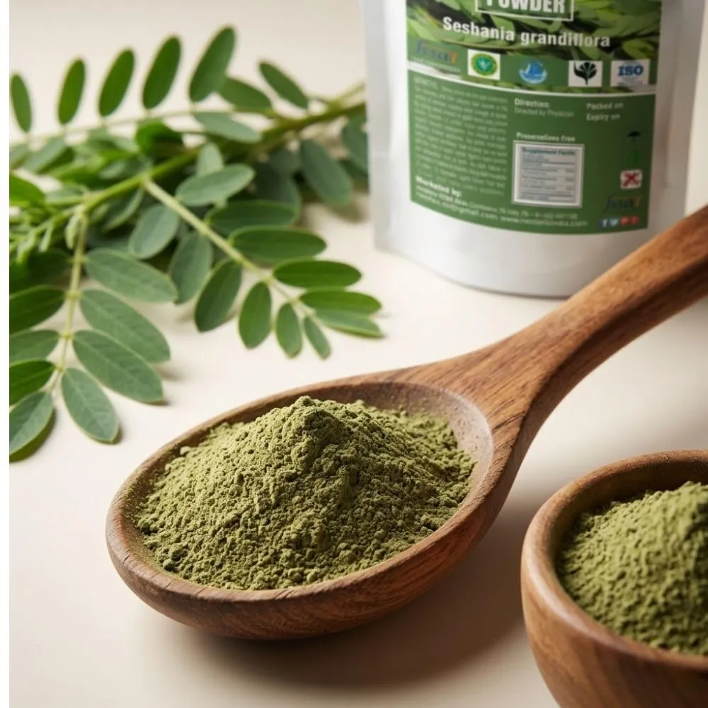 Agathi Keerai Powder | Sesbania grandiflora Leaf Powder | Traditionally Used Greens Powder | Natural Plant-Based Ingredient