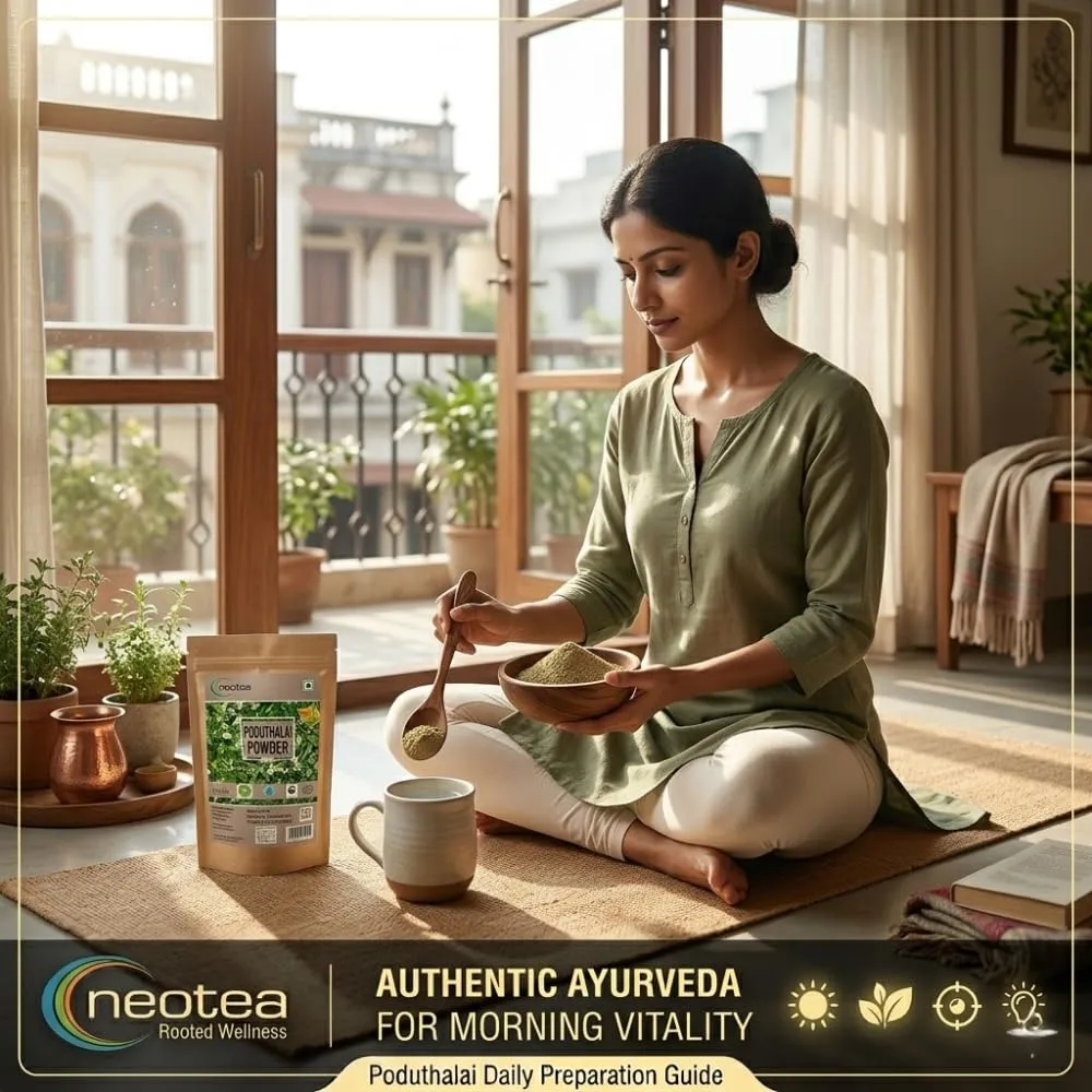 Poduthalai Powder 100% Natural Poduthalai Leaf Powder, Traditional Herbal Powder for Daily Wellness, Finely Ground Plant Powder, No Added Preservatives