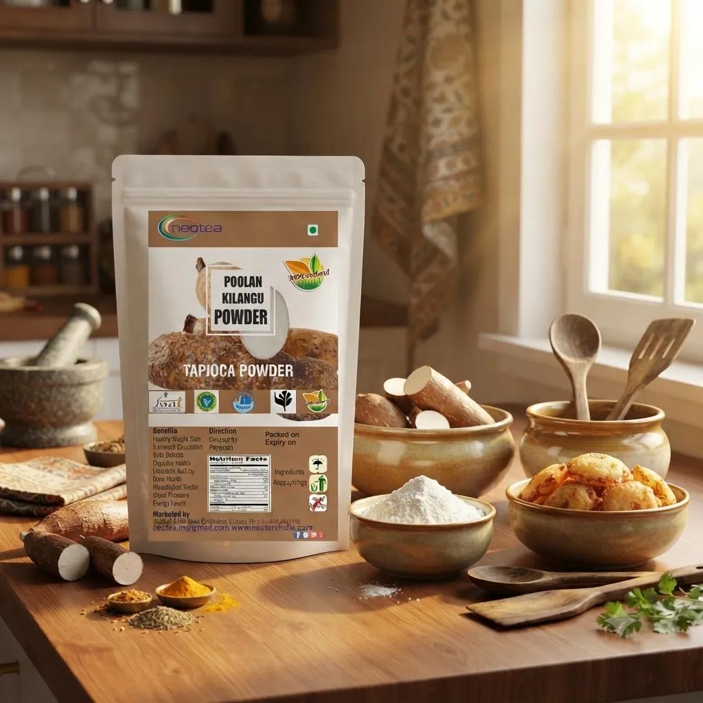 Tapioca Flour | Sabudana Atta | Tapioca Starch | Organic Cassava Powder | Keto & Fasting Friendly | Poolankilangu | Kichili Kilangu | Zedoary | Gluten-Free, Non-GMO, Additive-Free
