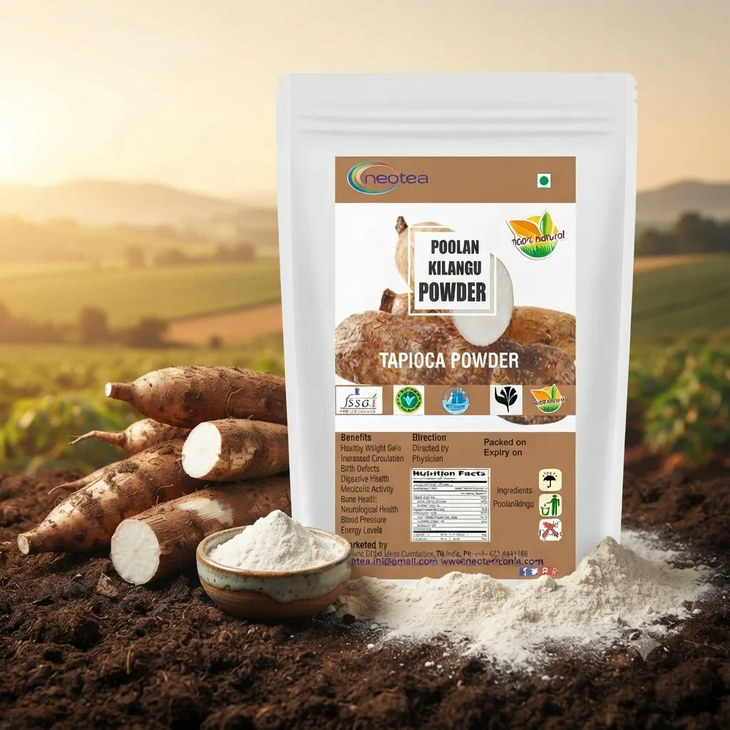 Tapioca Flour | Sabudana Atta | Tapioca Starch | Organic Cassava Powder | Keto & Fasting Friendly | Poolankilangu | Kichili Kilangu | Zedoary | Gluten-Free, Non-GMO, Additive-Free