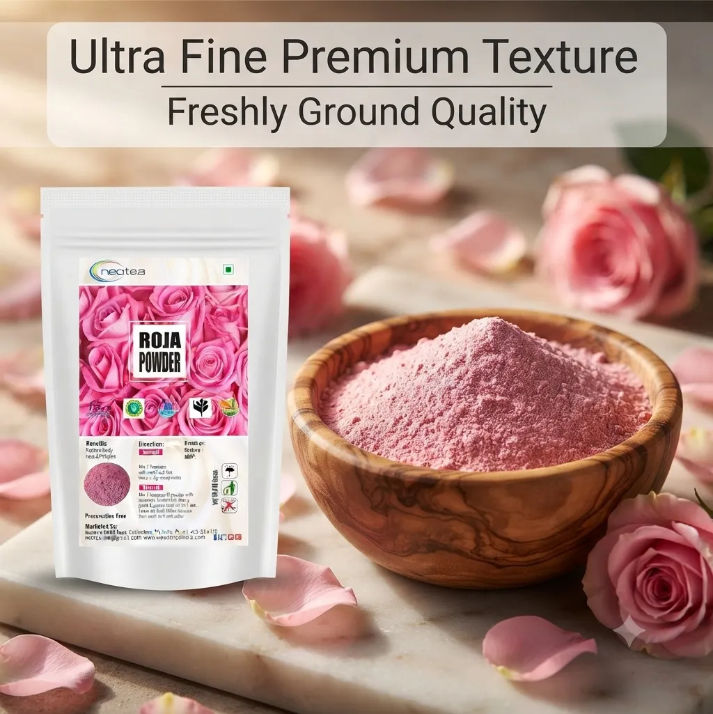 Rose Petal Powder | 100% Pure & Natural | Antioxidant Support for Skin Health | Rosa Indica & Centifolia | Face Mask, Tanning, Glowing Skin | Hair & Facial Care | Enriched with Vitamin A | DIY Baby Bath & Juice Drink | Organic