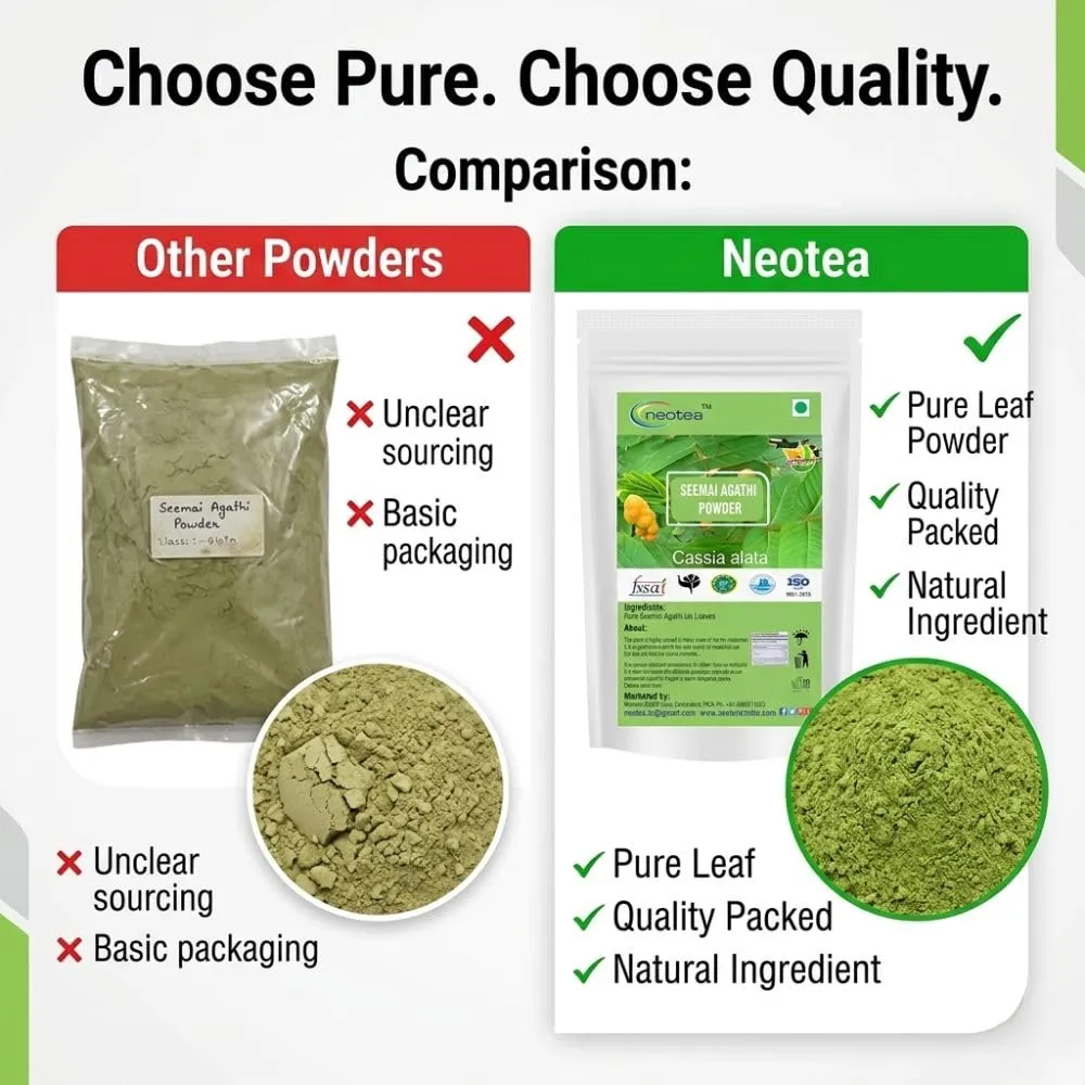 Seemai Agathi Powder Agathi Keerai Powder | Hummingbird Sesbania | Alata Cassia | Alata Leaves Powder | Agasti | Agastya | Bak Phul Leaves Powder | Dirghaphalaka Powder