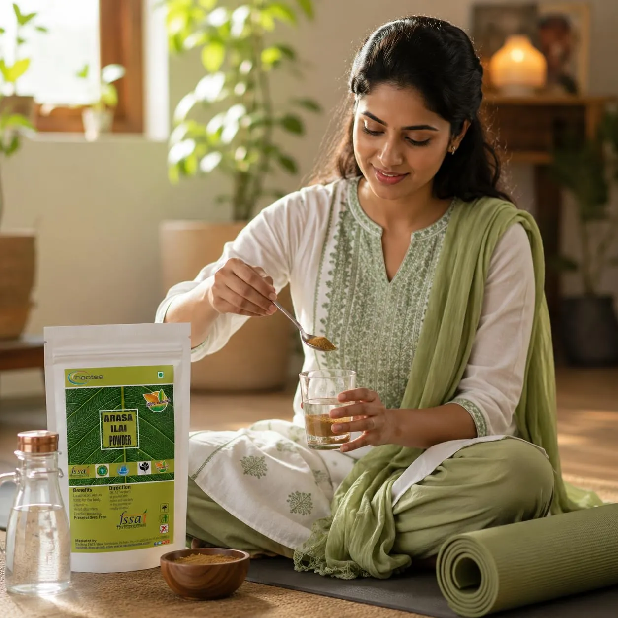 Arasa Ilai Powder | Peepal Tree Leaf Powder | Ficus Religiosa Leaf Powder | 100% Natural Herbal Powder | Traditional Ayurvedic Ingredient | 100% Pure