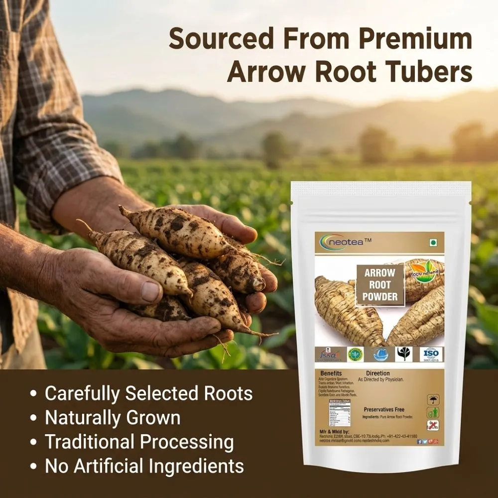 Arrow Root Powder | Koova Podi | Arrowroot Flour | Natural Starch Powder for Cooking, Baking & Traditional Recipes | Fine Texture | 100% Pure