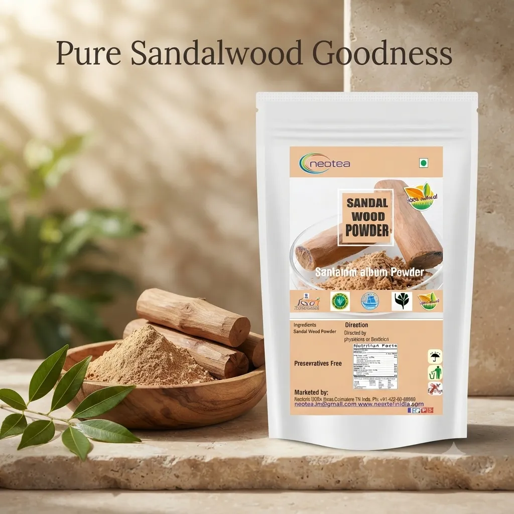 Organic Sandalwood Face Pack Powder | Natural Chandan for Glowing Skin & Tan Removal | Lightens Dark Spots & Pigmentation | Prevents Acne | Controls Excess Oil | Herbal Care for All Skin Types | FSSAI Certified | 100% Pure & Effective | Santalum Album