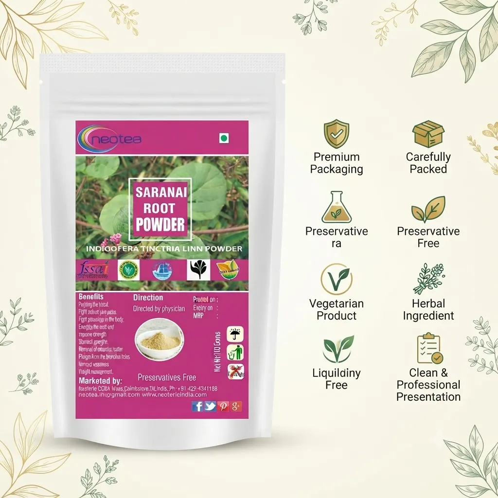 Saranai Root | Punarnava Powder | Boerhavia Diffusa Root | Kidney Rejuvenation | Liver & Urinary Wellness | Sathi Jadd | Mukirattai Leaves | Pure & Natural | Certified Organic | Punarva Diffusa | INDIA ORGANIC Certified Herbal Supplement