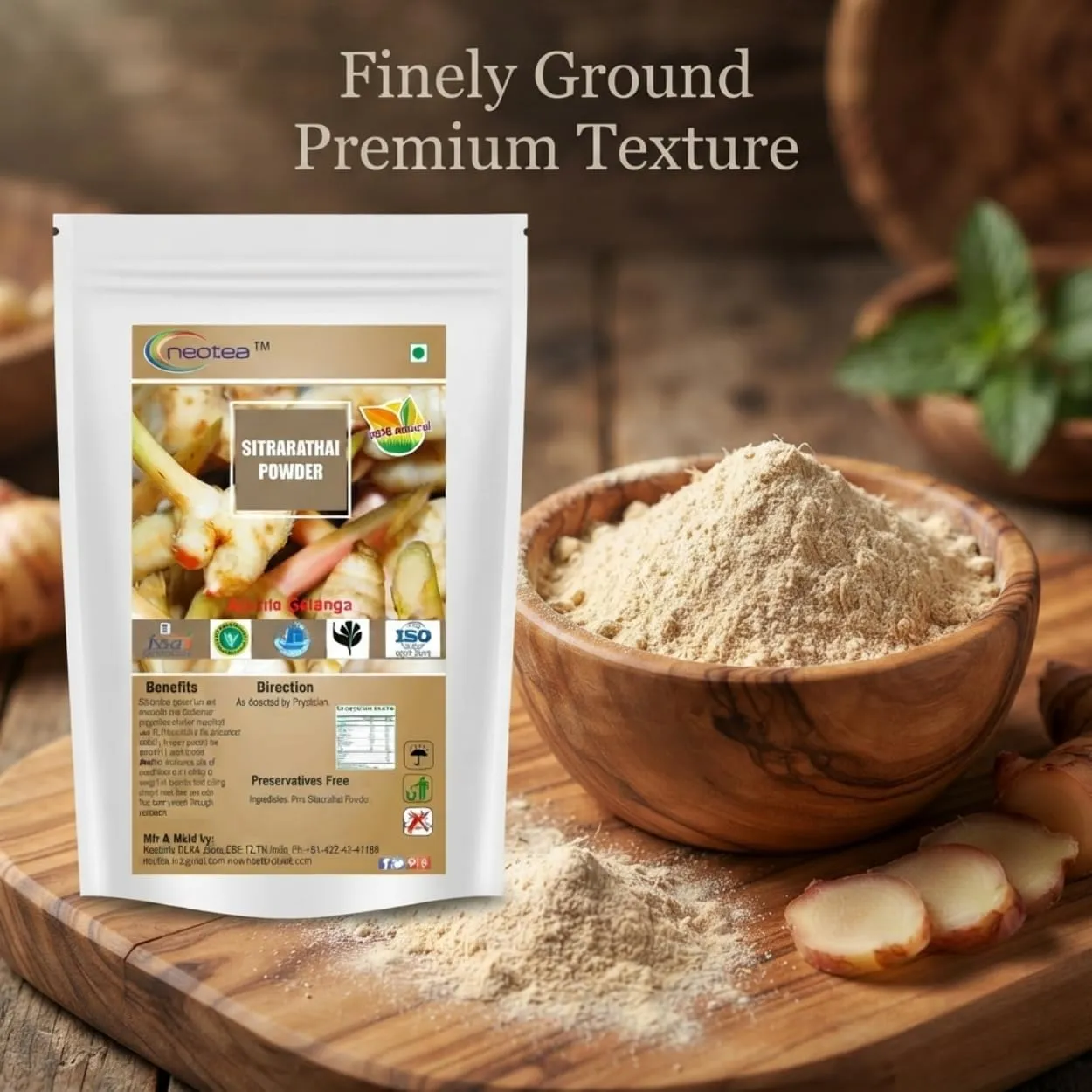 Sitrarathai Powder (Chitharathai / Lesser Galangal Root Powder) – 100% Natural Finely Ground Herbal Powder, Traditional South Indian Ingredient, Aromatic Root Powder for Everyday Cooking & Homemade Preparations