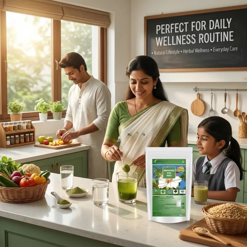 Vadhanarayanan Keerai Powder, Natural Herbal Leaf Powder, Traditionally Used Greens Powder, Plant-Based Wellness Ingredient, Easy to Use, 100% Natural