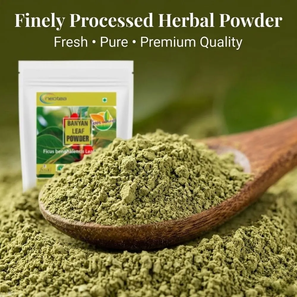 Banyan Leaf Powder | Vata Tree Leaf Powder | 100% Natural & Pure Banyan Leaves | Traditionally Used Herbal Powder | Fine Ground Botanical Ingredient | No Added Preservatives