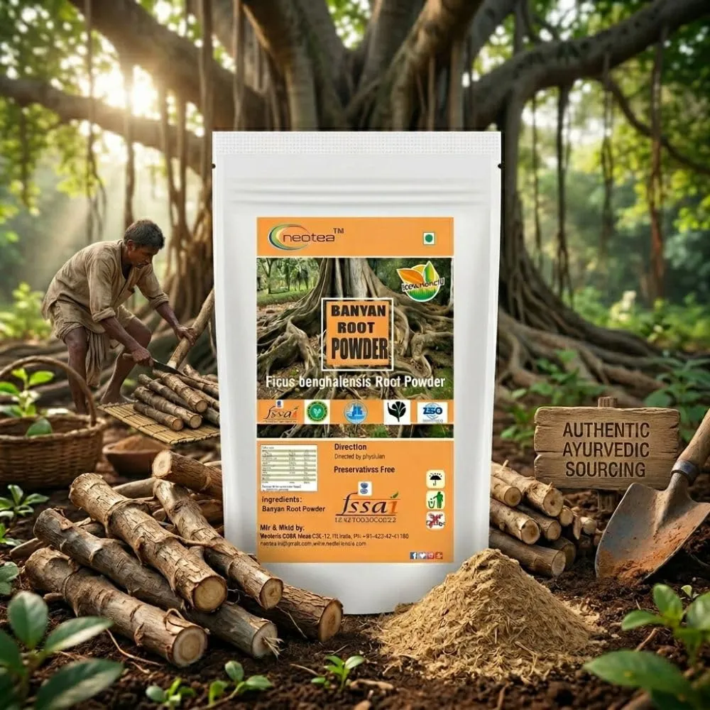 Banyan Root Powder | Natural Banyan Tree Root Herbal Powder | Traditional Ayurvedic Ingredient | Fine Ground Botanical Powder | 100% Natural Plant-Based Ingredient
