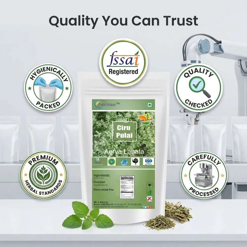 Ciru Pulai Powder (Aerva Lanata) | Siru Pulai / Sirupeelai | Mountain Knot Grass Herbal Powder | Natural Ayurvedic Herb | Traditional Wellness Support