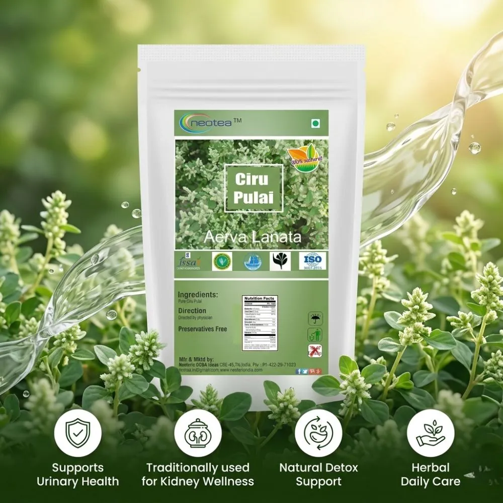 Ciru Pulai Powder (Aerva Lanata) | Siru Pulai / Sirupeelai | Mountain Knot Grass Herbal Powder | Natural Ayurvedic Herb | Traditional Wellness Support