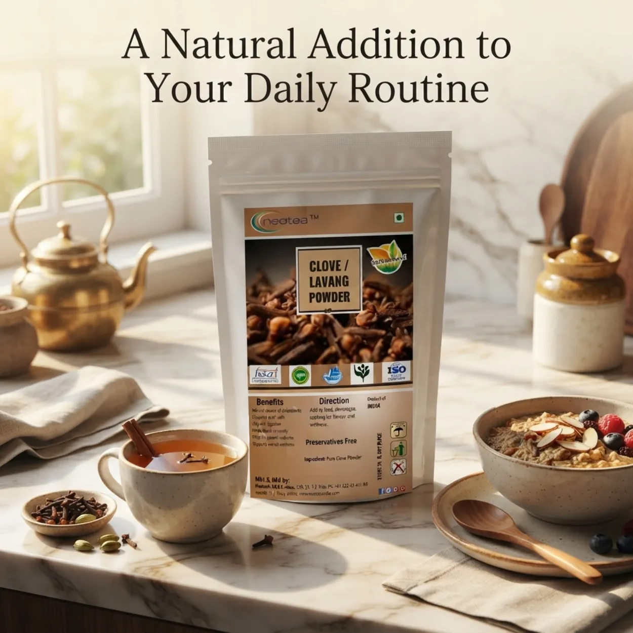 Clove Powder (Lavang Powder) 100% Natural & Pure, Premium Ground Cloves, Aromatic Spice for Cooking, Beverages & Traditional Wellness, Fine Powder