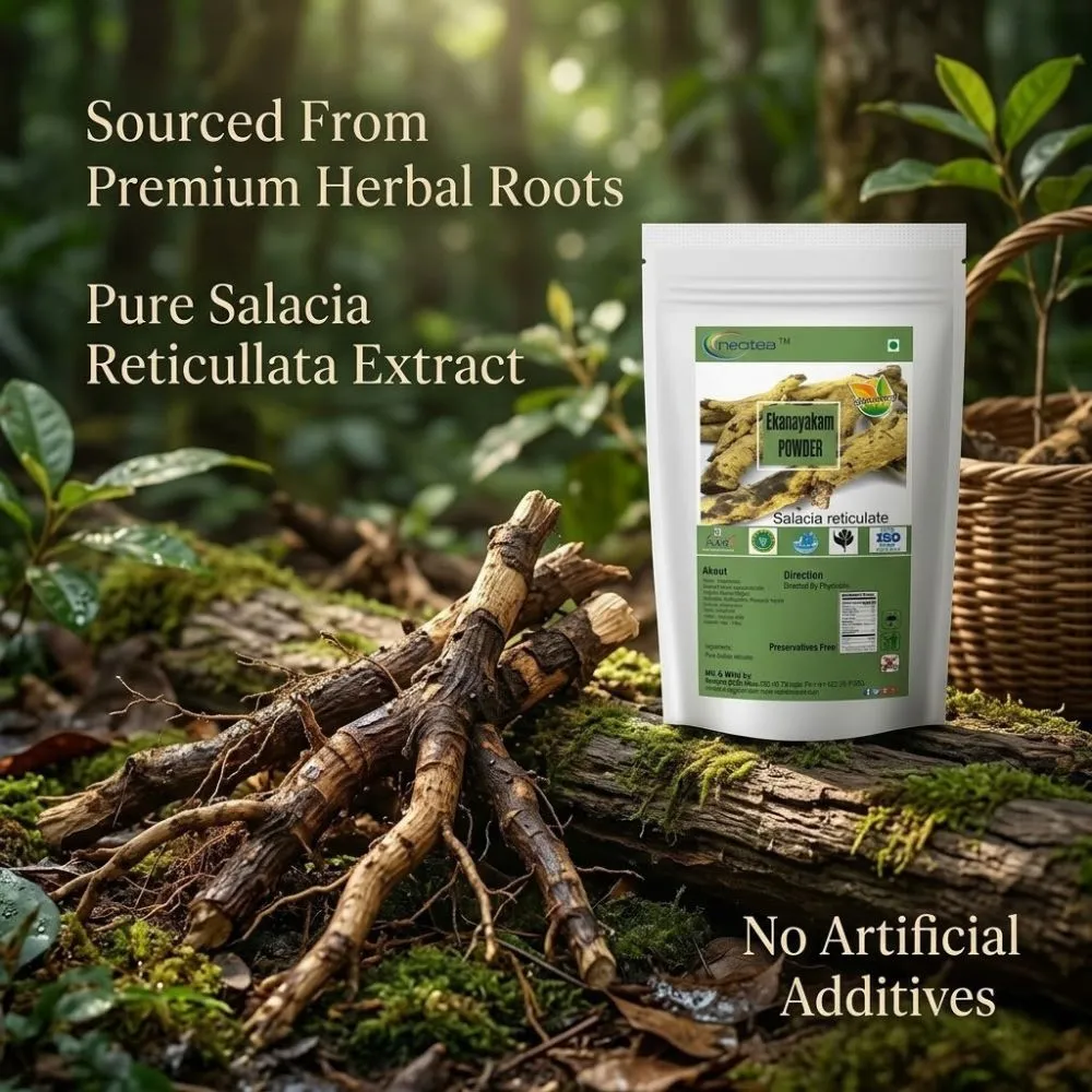 Ekanayakam Powder | Salacia Reticulata | Ponkoranti Saptarangi Herbal Powder | Natural Ayurvedic Herb for Daily Wellness & Balanced Lifestyle
