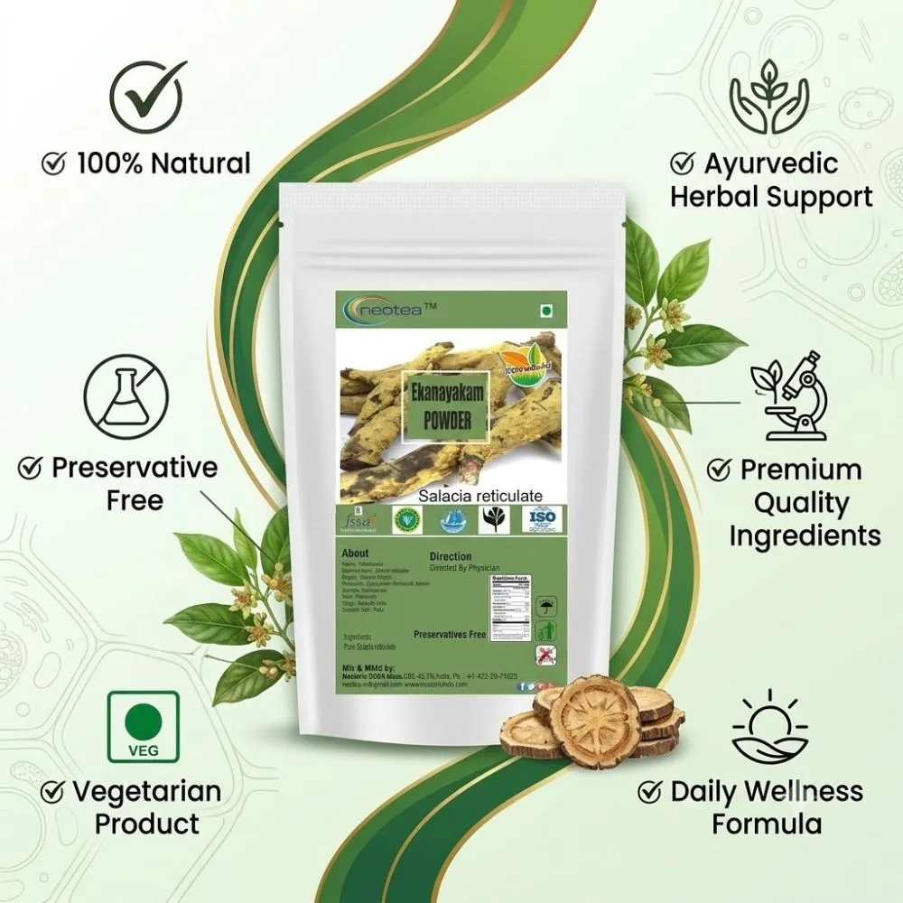 Ekanayakam Powder | Salacia Reticulata | Ponkoranti Saptarangi Herbal Powder | Natural Ayurvedic Herb for Daily Wellness & Balanced Lifestyle