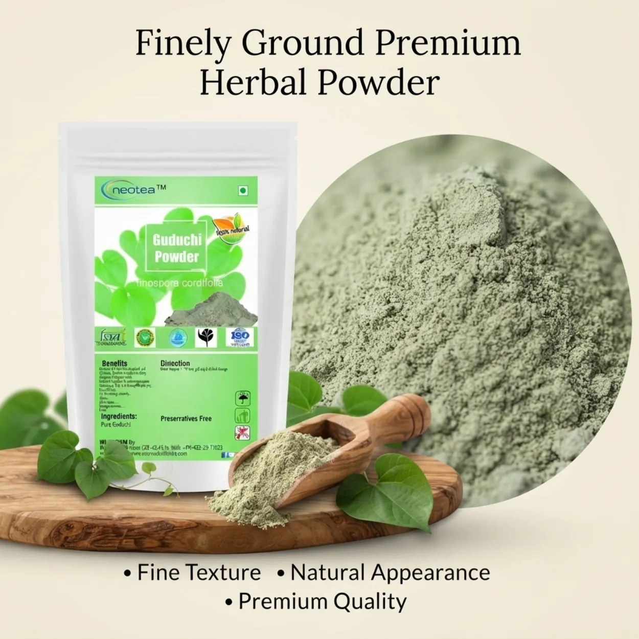 Guduchi Powder 100% Natural Herbal Powder | Giloy Powder | Tinospora Cordifolia | Traditional Ayurvedic Herb for Daily Wellness | Pure & Plant-Based