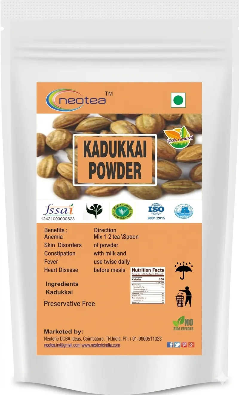 Kadukkai Powder | Haritaki Powder | Terminalia Chebula Fruit Powder | 100% Natural Herbal Powder | Traditional Ayurvedic Wellness Ingredient