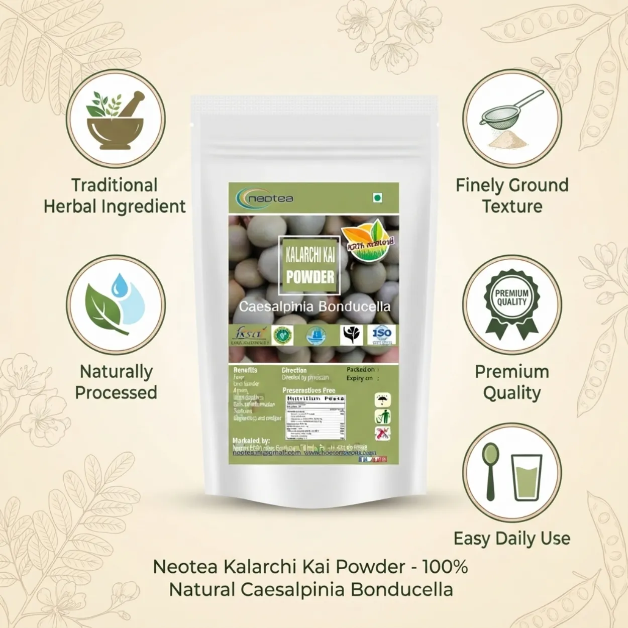 Kalarchikai Powder 100% Natural Herbal Powder | Kalarchikai Herbal Powder | Traditionally Used Botanical Ingredient | Fine Ground