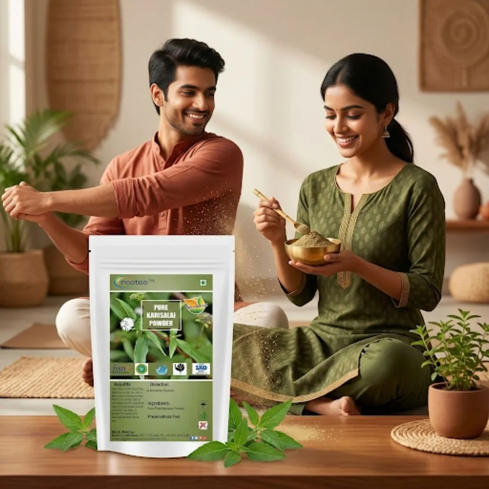 Karisalai Powder 100% Natural Herbal Powder | Karisalankanni Powder | Eclipta Alba Powder | Traditional Ayurvedic Herb | Supports Natural Wellness