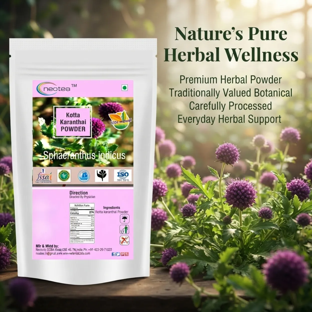 Kotta Karanthai Powder | Natural Herbal Powder | Traditional Indian Herb | Pure Kotta Karanthai | Ayurvedic Wellness Ingredient | 100% Natural