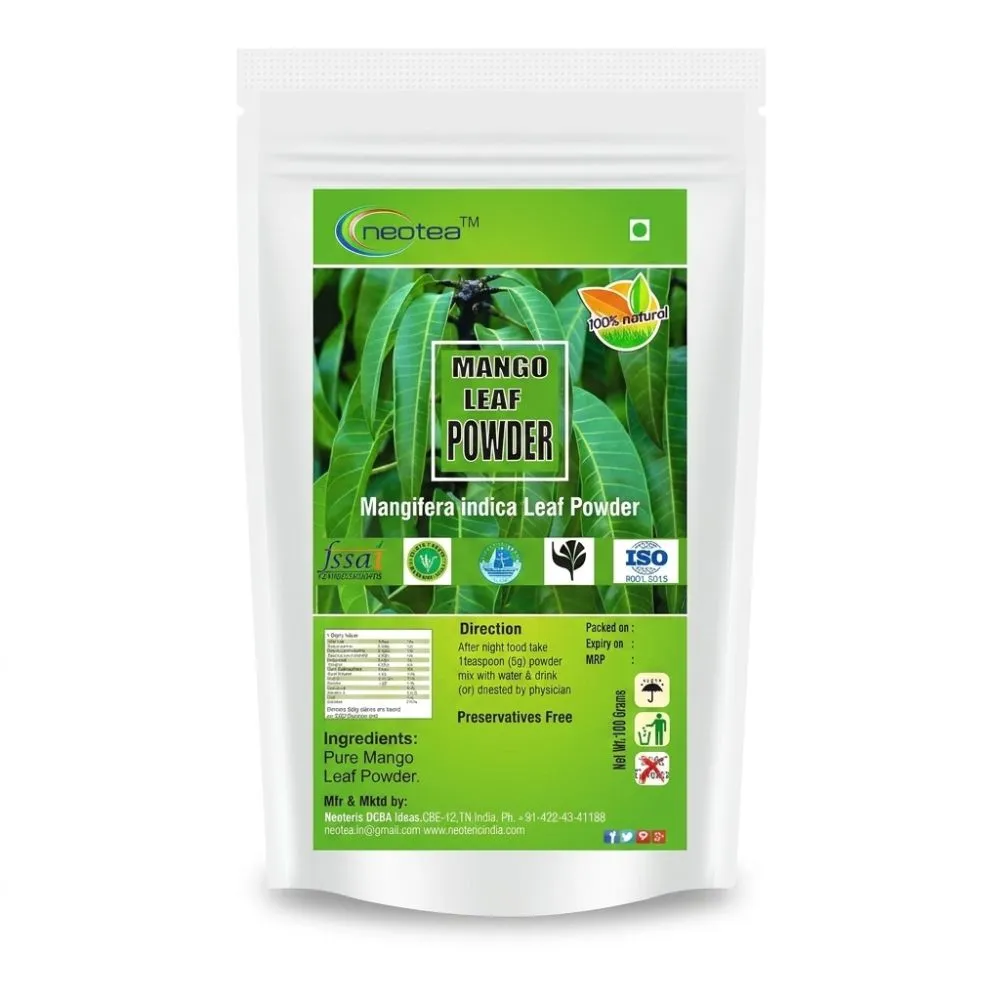 Mango Leaf Powder 100% Natural Dried Mango Leaves Powder | Herbal Leaf Powder for Traditional Wellness, Daily Herbal Use & Natural Lifestyle | Pure Mango Leaf Powder
