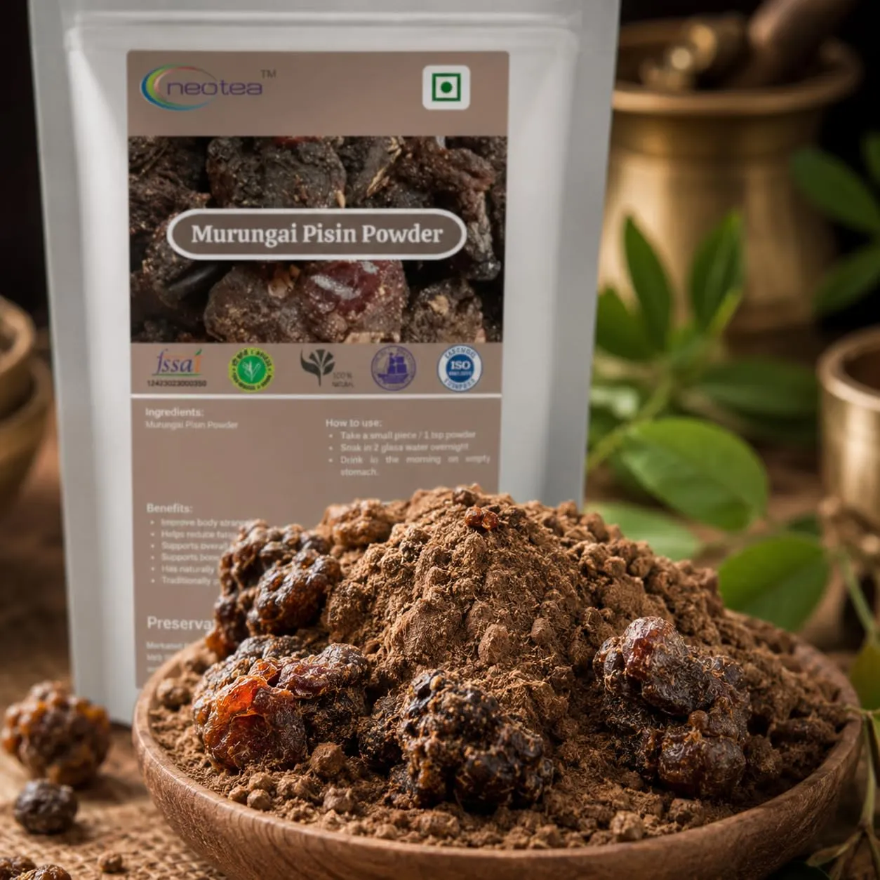 Murungai Pisin Powder | Moringa Gum Powder | 100% Natural Herbal Powder | Finely Ground Murungai Pisin | Traditional Ingredient for Everyday Use | Carefully Processed & Packed