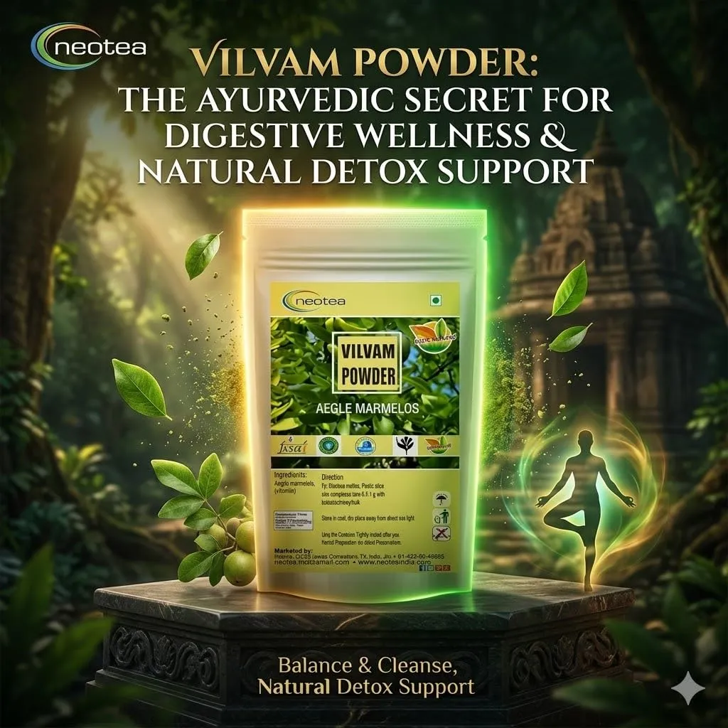 Vilvam Leaf Powder | 100% Natural Vilvam / Bael Leaf Powder | Finely Ground Dried Vilva Leaves | Traditional Herbal Ingredient for Daily Wellness & Personal Care | Premium Quality