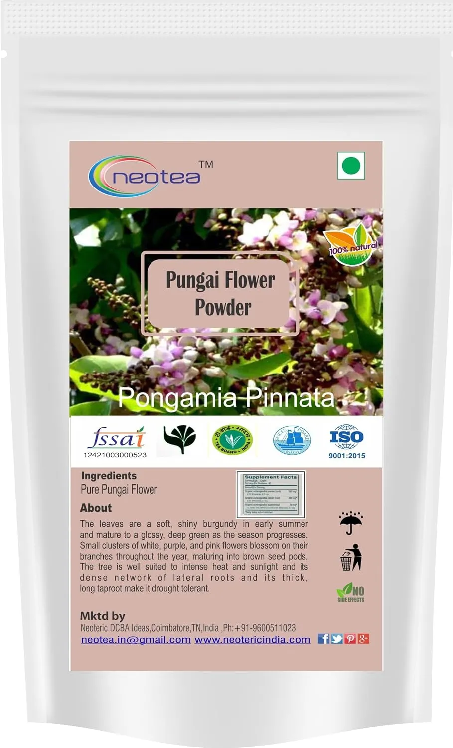 Pungai Flower Powder | 100% Natural Dried Pungai Poo Powder | Finely Ground Herbal Flower Powder | Traditional Botanical Ingredient for Everyday Use | Carefully Processed & Packed