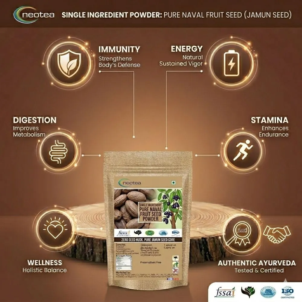 Naval Vithai Powder | Jamun Seed Powder | Indian Jamun Seed Herbal Powder | Natural Plant-Based Wellness Ingredient | Supports Healthy Lifestyle | 100% Natural