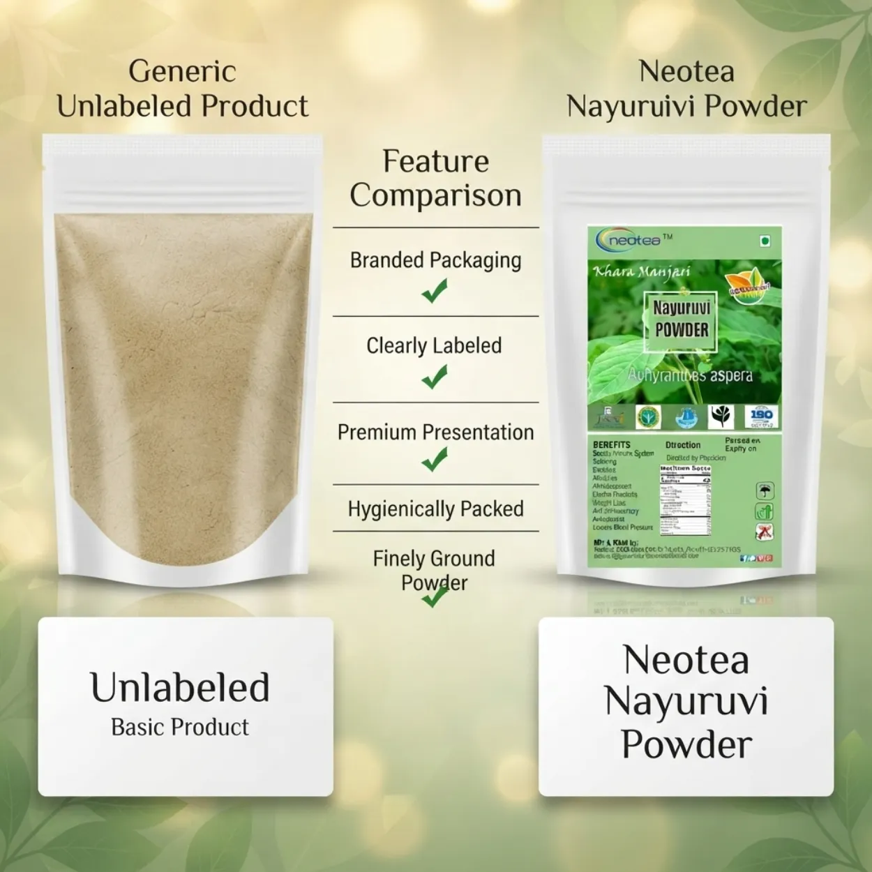 Nayuruvi Powder 100% Natural Herbal Powder | Nayuruvi Plant Powder | Ayurvedic Herbal Wellness Ingredient | Traditionally Used Herb | Pure & Natural