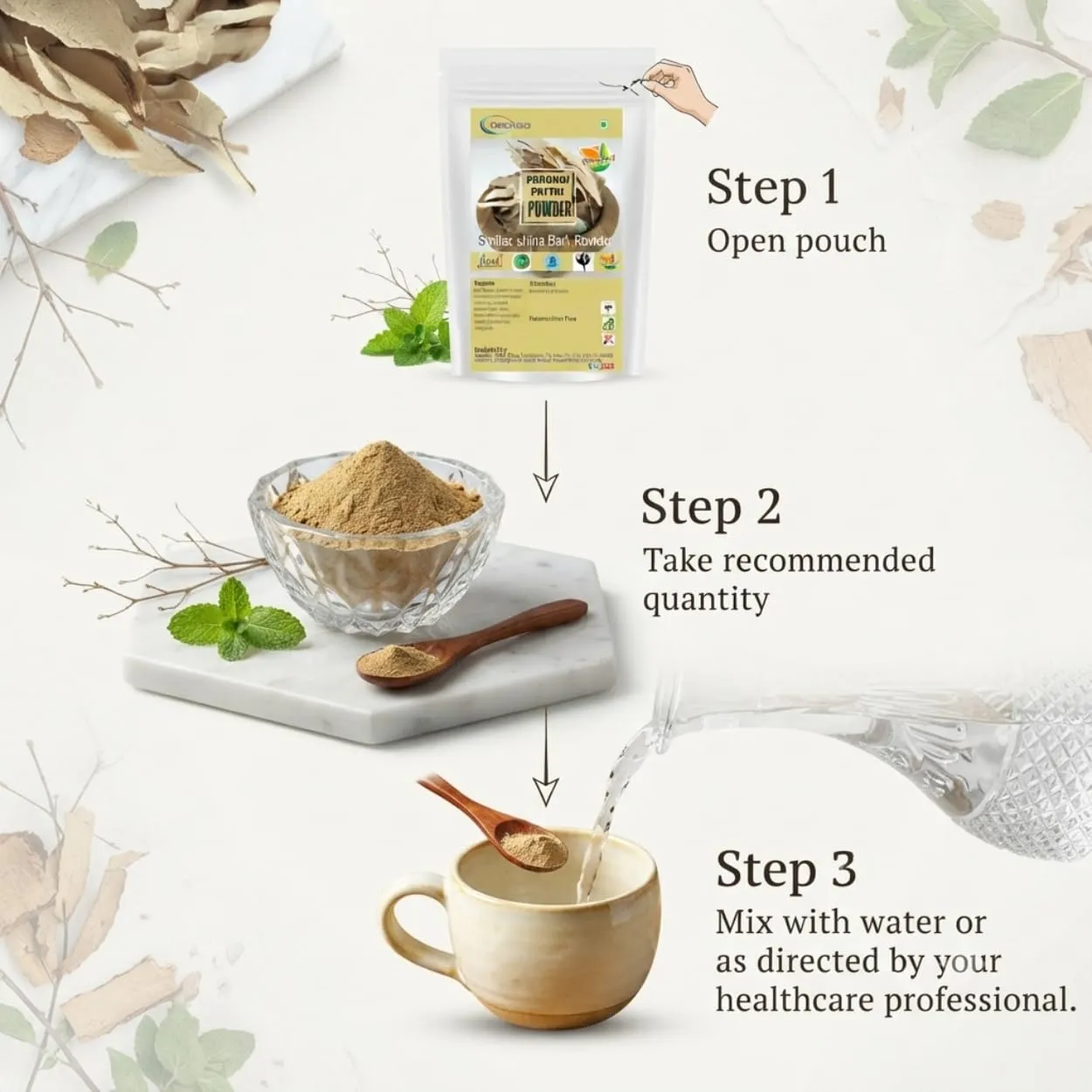 Parangipattai Powder | Traditional Herbal Powder | Finely Ground Natural Parangipattai | Carefully Processed & Hygienically Packed | Premium Quality Herbal Ingredient for Traditional Use