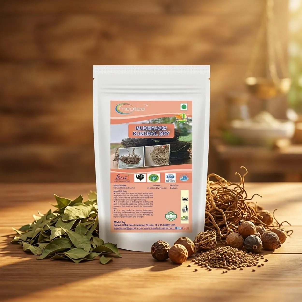 Muthiyar Koonthal Raw Herbal | Natural Whole Muthiyar Koonthal Herb | Traditionally Used Herbal Ingredient | Carefully Selected & Hygienically Packed | Natural Botanical Product