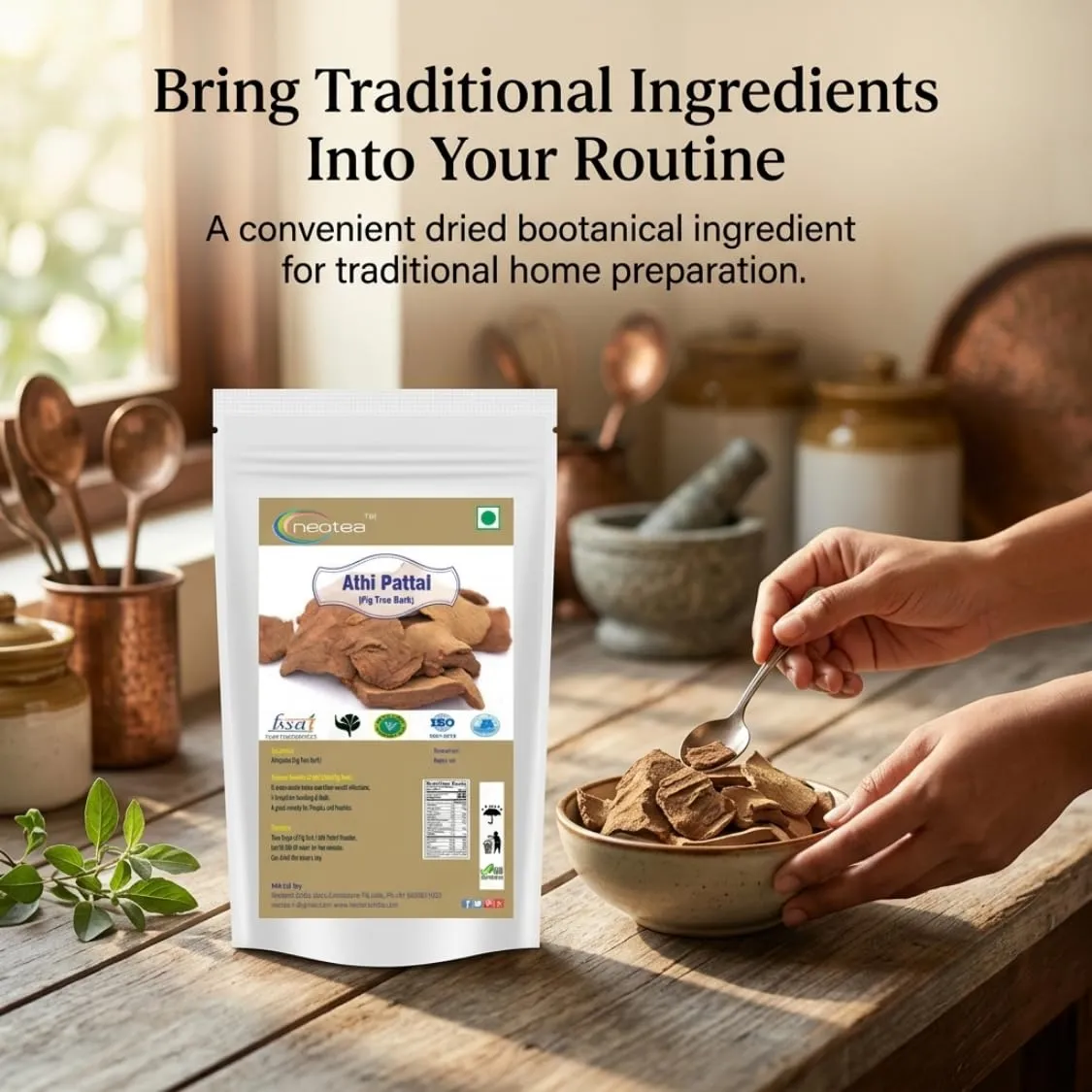 Fig Tree Bark Raw Whole Bark | Ficus Species Natural Dried Bark | Traditional Herbal Ingredient for Home Preparation | Carefully Selected & Naturally Dried