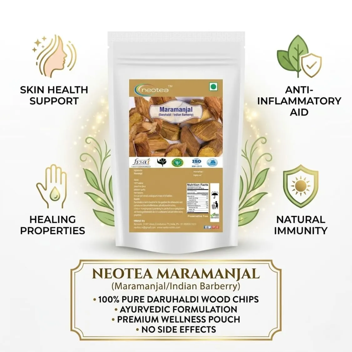 Maramanjal Raw Herbal Whole Dried Herb | Natural Maramanjal Herb Pieces | Traditionally Used Botanical Ingredient | Carefully Cleaned & Packed | For Traditional Herbal Preparations