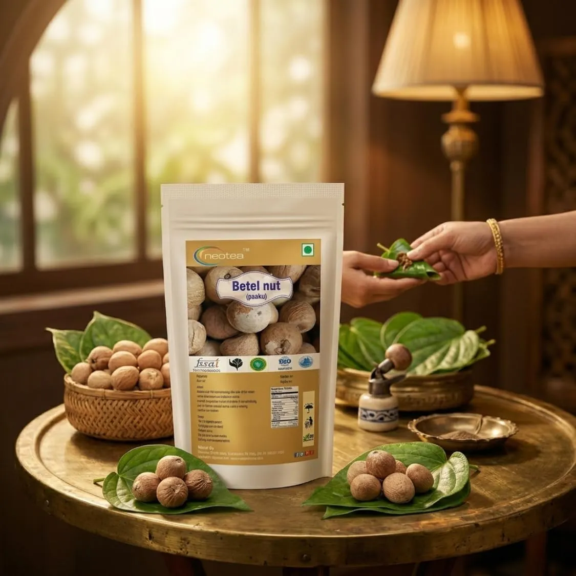Pakku Areca Nut | Natural Dried Betel Nut Pieces | Traditional Indian Areca Nut for Paan & Cultural Preparations | Carefully Selected, Clean & Hygienically Packed | Premium Quality