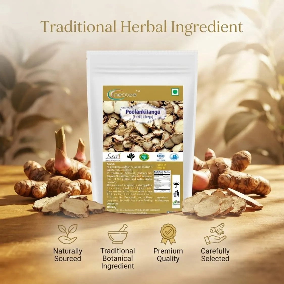 Poolankilangu Raw Herbal Root | Dried Poolankilangu Whole Herb | Traditional Herbal Ingredient for Everyday Use | Naturally Dried & Carefully Packed | Unprocessed Raw Herb
