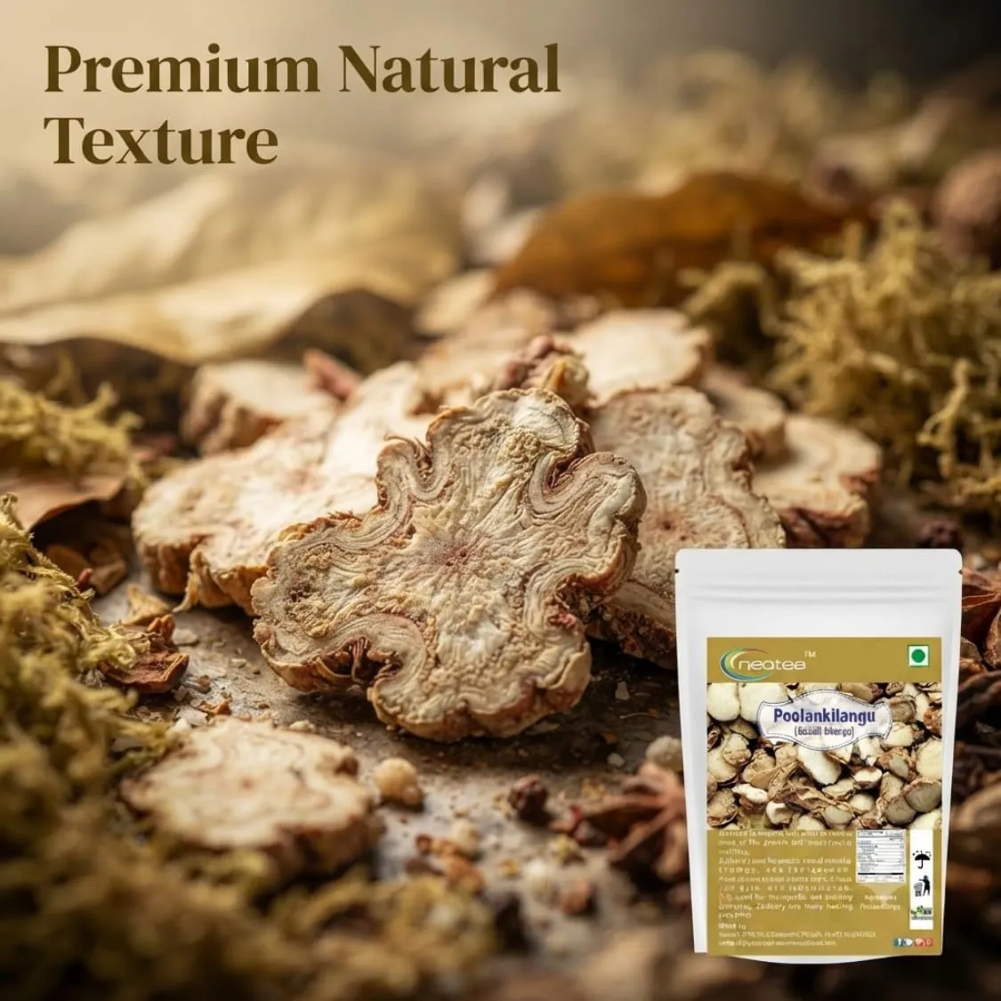Poolankilangu Raw Herbal Root | Dried Poolankilangu Whole Herb | Traditional Herbal Ingredient for Everyday Use | Naturally Dried & Carefully Packed | Unprocessed Raw Herb