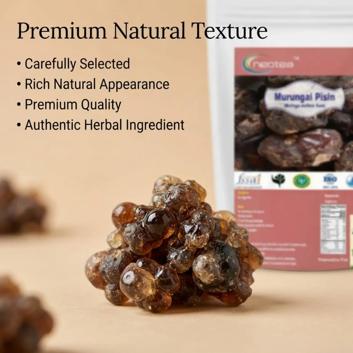 Murungai Pisin (Moringa Gum) Raw Herbal Resin | Natural Murungai Tree Gum | Traditionally Used Herbal Ingredient | Unprocessed Raw Resin | Carefully Collected & Packed