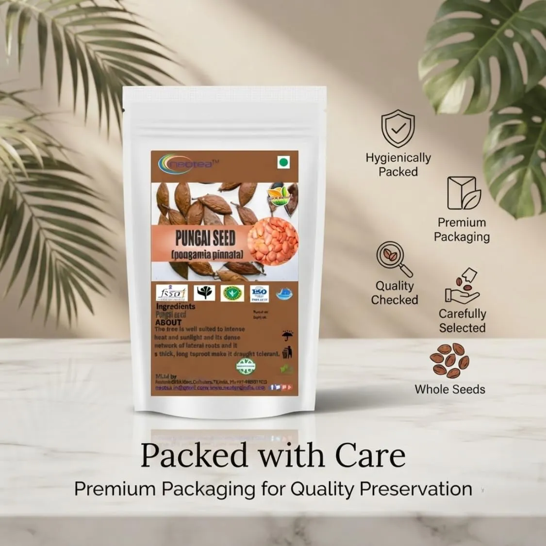 Pungai Seed (Whole Raw Seeds) | Dried Pungai Seeds | Naturally Sourced Herbal Seeds | Traditional Indian Herbal Ingredient | Carefully Cleaned & Packed | 100% Natural