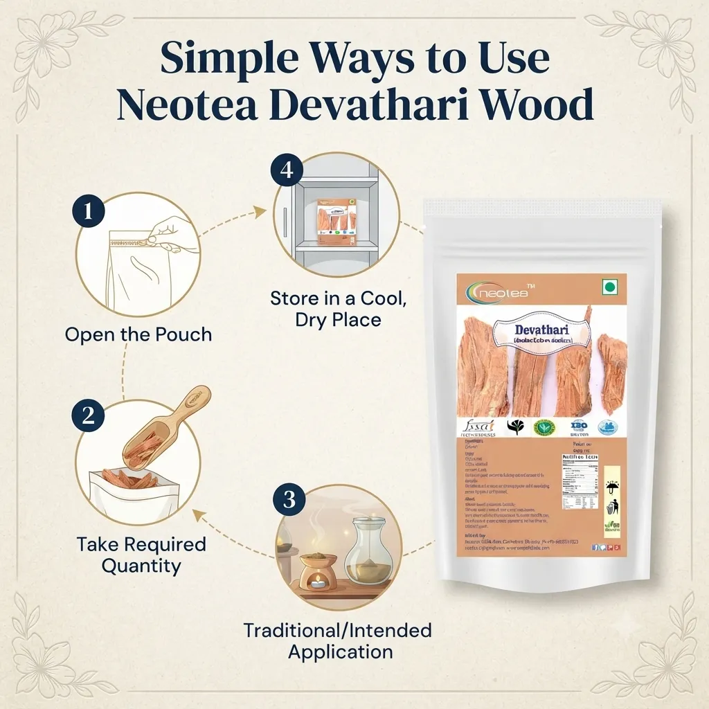 Devathari Raw Herbal | Whole Natural Devathari Herb | Traditionally Used Indian Herbal Ingredient | Unprocessed Raw Herb for Traditional Preparations | Carefully Packed