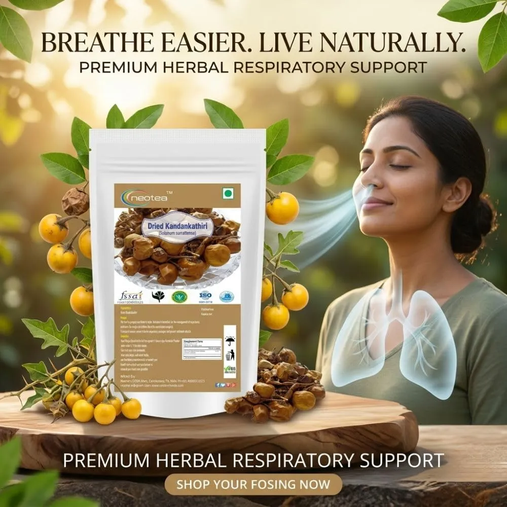 Kandankathiri Raw Herb | Dried Kandankathiri Whole Herb | Carefully Cleaned & Naturally Dried Herbal Ingredient | Traditional Indian Herb | Authentic Raw Herbal Product
