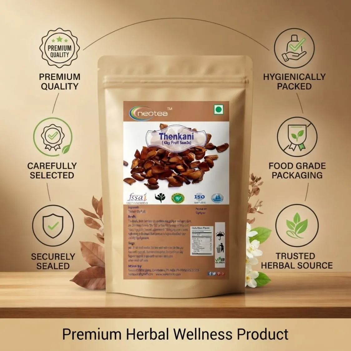 Sky Fruit Seeds | 100% Natural Raw Herbal Sky Fruit | Whole Dried Sky Fruit Seeds | Carefully Selected & Naturally Processed Herbal Ingredient | Traditional Indian Herb