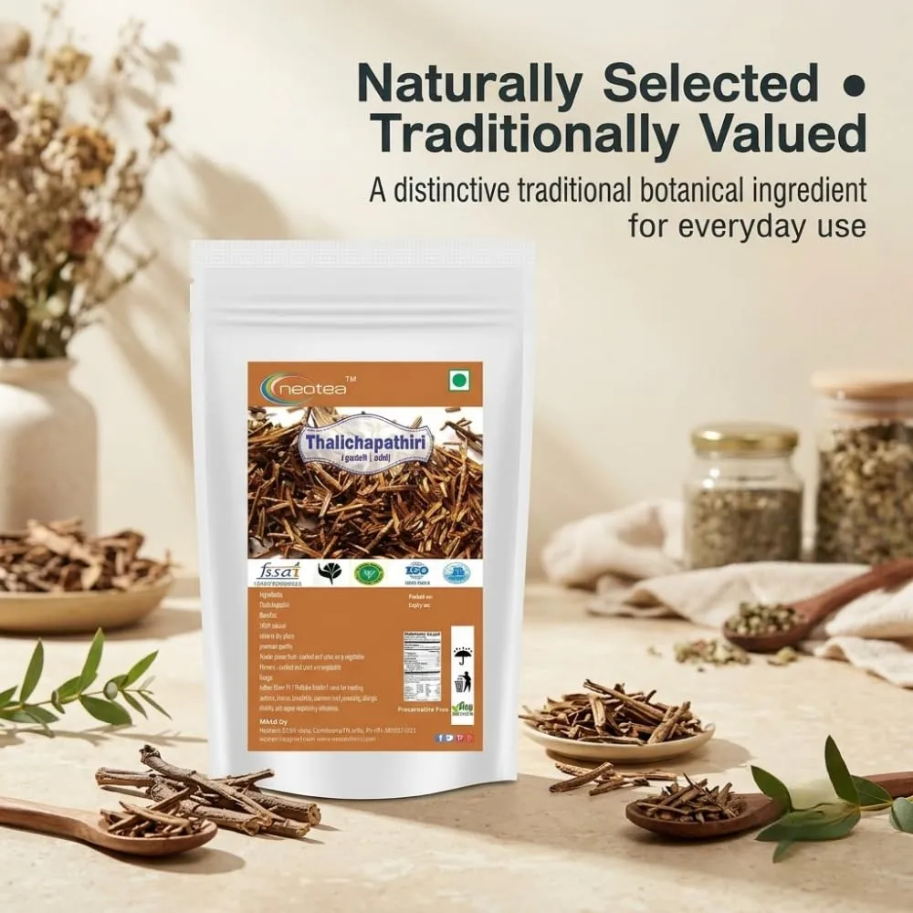 Thalichapathiri Whole Dried Herb | Raw Herbal Ingredient | Naturally Dried Thalichapathiri Leaves | Traditional Indian Culinary & Herbal Ingredient | Carefully Packed