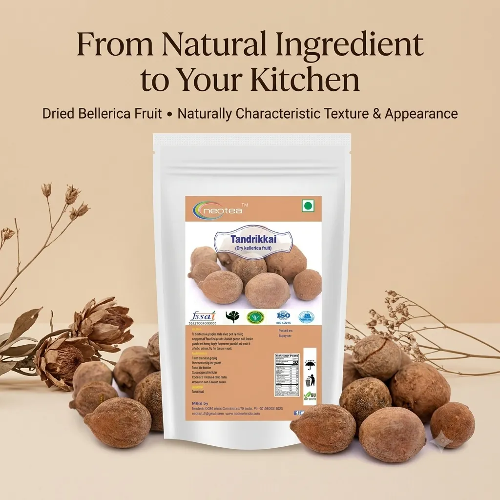 Tandrikkai Raw Herb 100g | Dried Tandrikkai Whole Herbal Ingredient | Traditional Herbal Ingredient for Home Use | Natural Dried Herb for Herbal Preparations